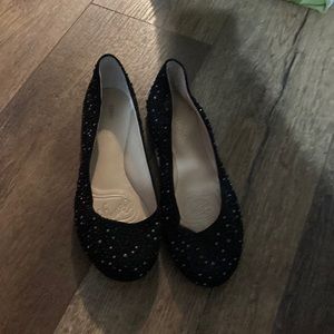 black cute flats